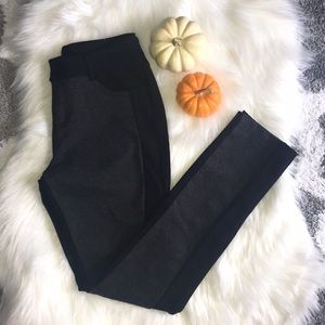 Black and gray jeggings